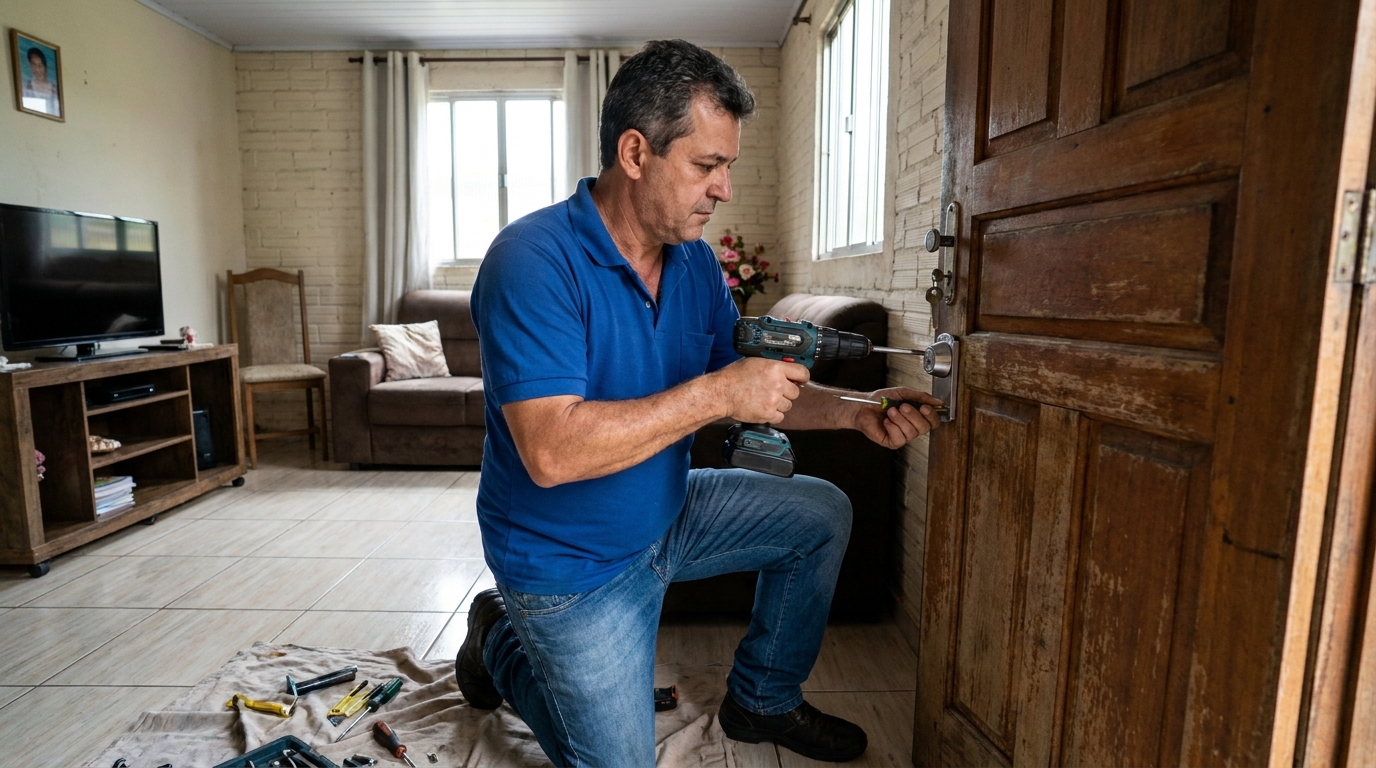 Serviço de Instalação de Fechadura Residencial em São José do Rio Preto‑SP